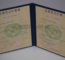 Диплом о Высшем Образовании Таджикской ССР в Южно-Сахалинске