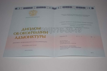 Диплом Адъюнктуры 2024г в Южно-Сахалинске