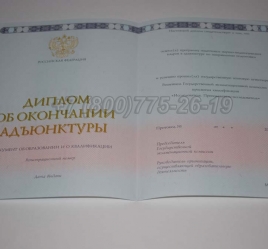 Диплом Адъюнктуры 2017г в Южно-Сахалинске