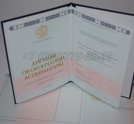 Диплом Аспирантуры 2024г в Южно-Сахалинске